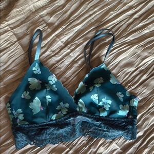 Auden Floral Lace Trim Bralette